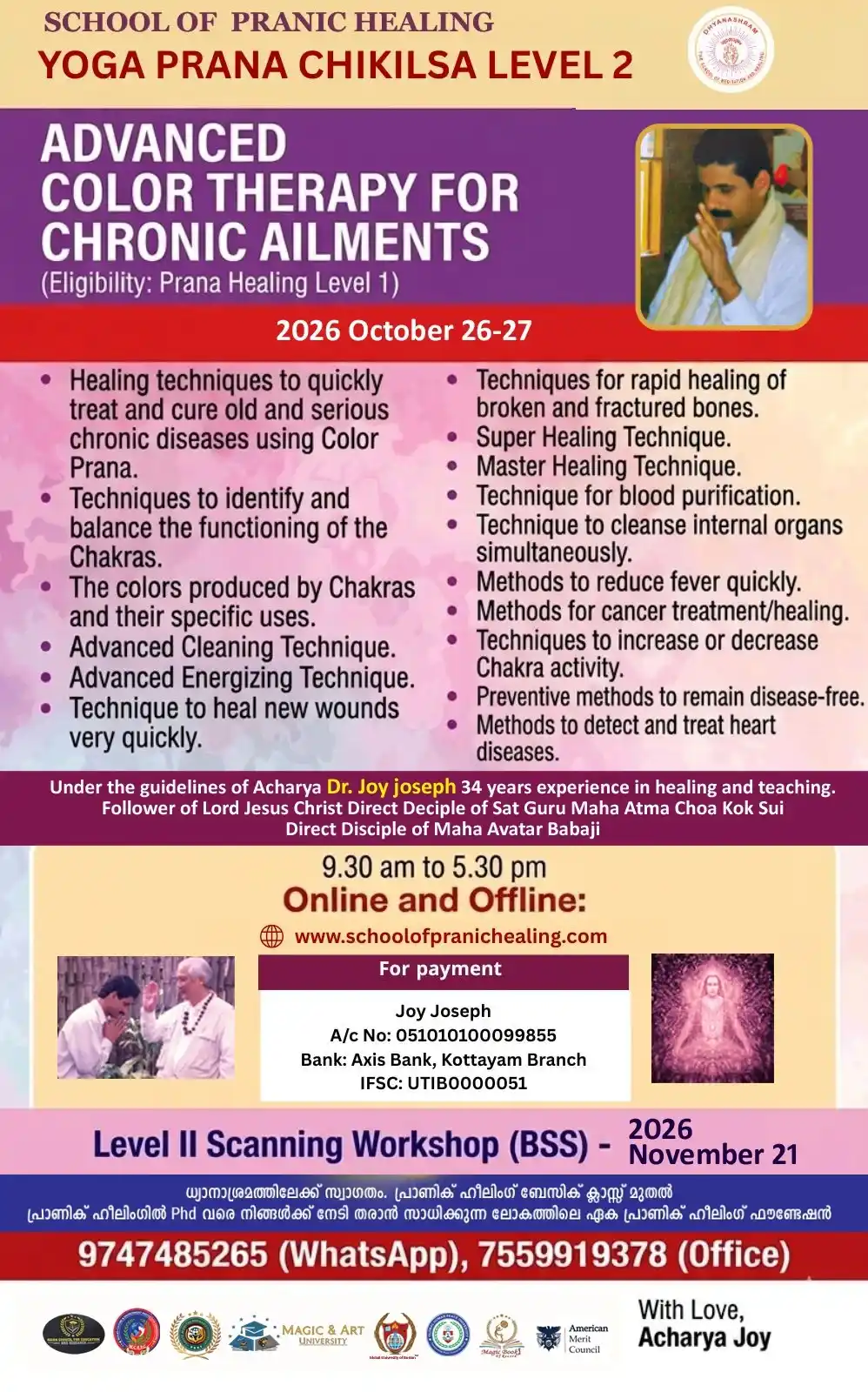 Level 2 Yoga Prana Healing