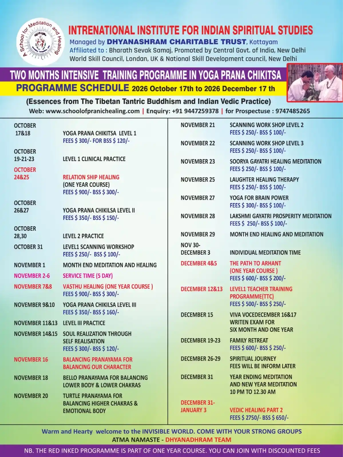 Healing Course Structure